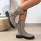 Nina | Retro cowboylaarzen met dikke zolen