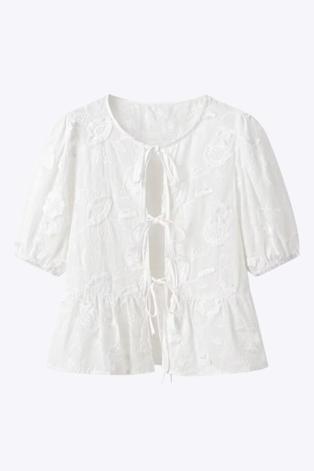 Uma - Chic Effen Vetersluiting Dames Korte Mouwen Shirt