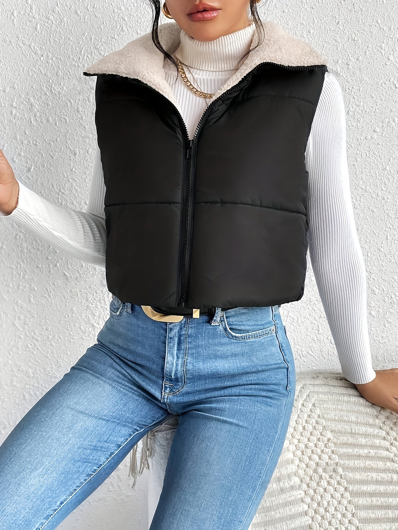 Elin | Fleece-lined quilted vest
