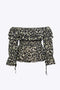 Sophia - Chic en Luchtige Chiffon Off Shoulder Peplum Top
