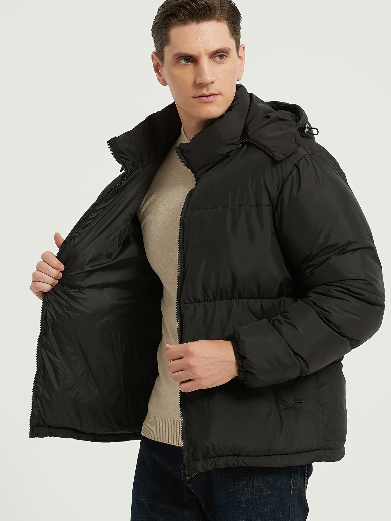 | Jurre | Zwarte klassieke puffer parka