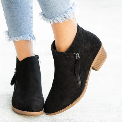 Leather orthopedic boots for women