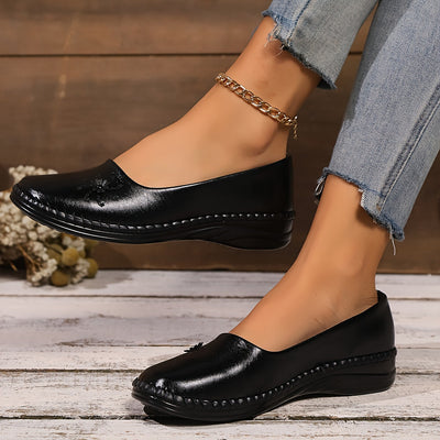 Sanne | Casual dames instappers met strikdetail