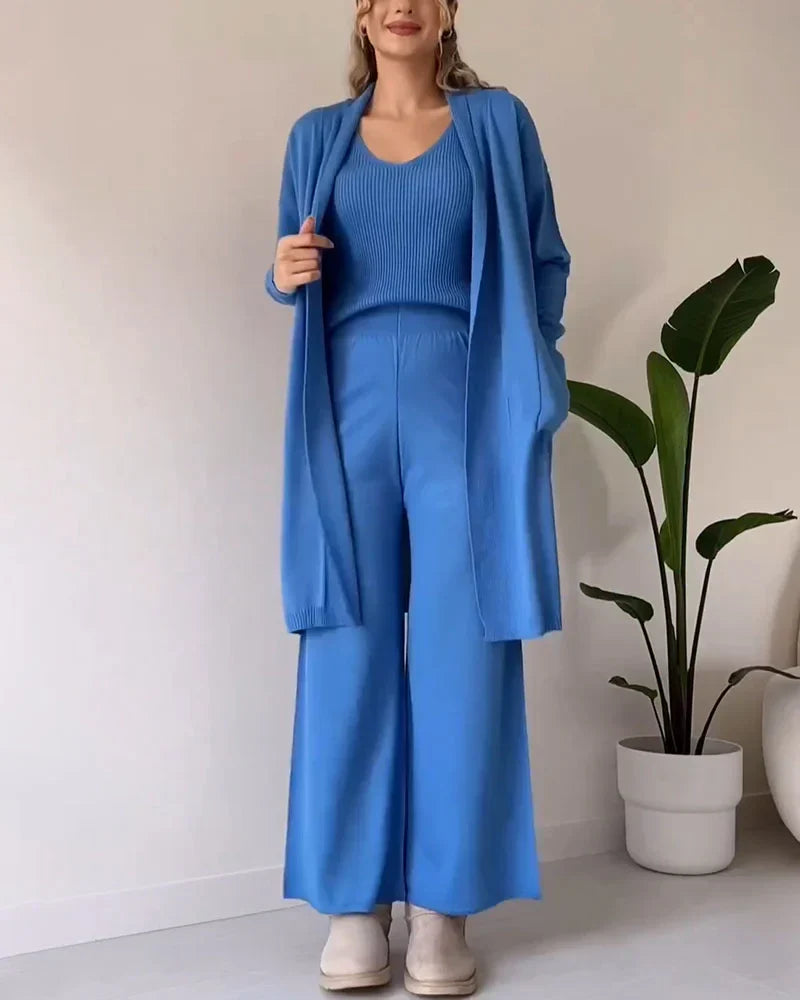 Erica - Elegante 3-delige Gebreide Set voor Vrouwen