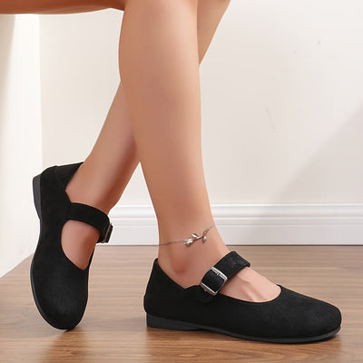 Lize | Classic ballet flats with ankle strap