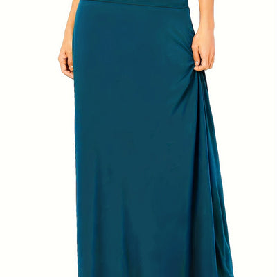 Evelien | Plain maxi skirt with high waist