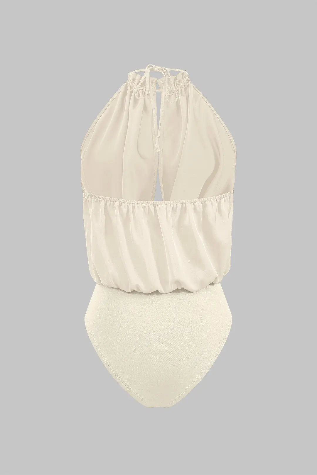 Cordelia - Elegant Satin Rugloze Dames Bodysuit