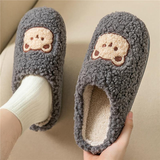 Phoebeline - Knusse pluchen pantoffels voor Vrouwen