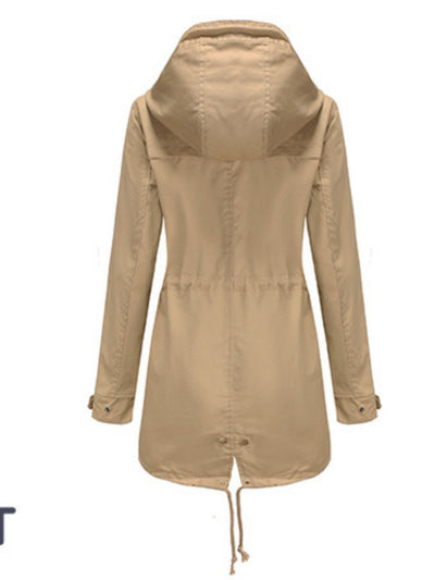 Emilia | Hoodie parka jacket with drawstring waist