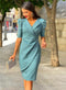 Sophie | Elegante jurk met pofmouwen