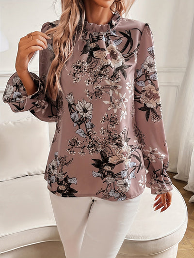 Sophie | Bloemenprint blouse met ruches