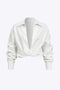 Nicola - Klassieke V-hals Effen Stijl Dames Lange Mouwen Shirt
