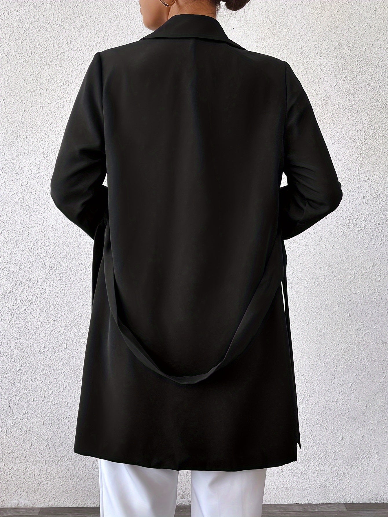 Femke | Double-sided reversible coat with tie belt