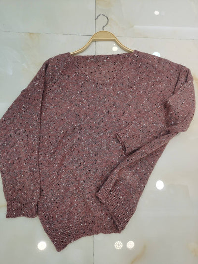 Fien | Knitted sweater with multi-colored wool