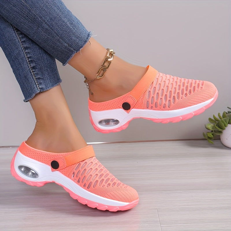 Evi | Breathable mesh slip-ons with thick sole