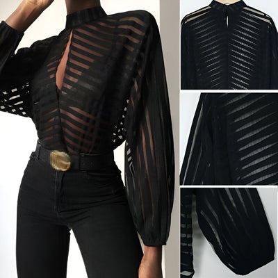 Cosette - Verleidelijke Mesh Blouse