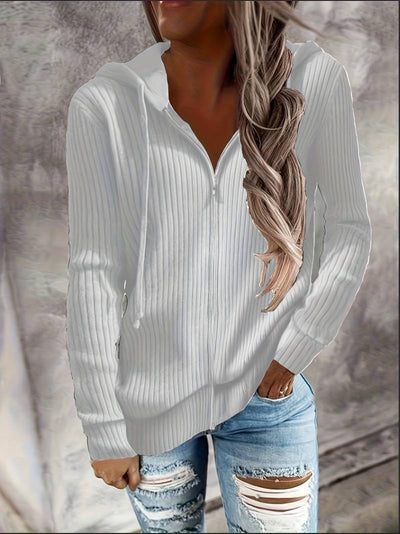 Sophie | Gebreid vest met capuchon