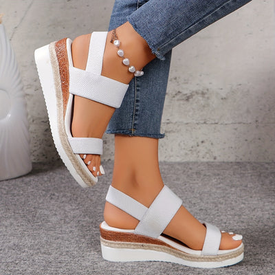 Robin | Effen kleurige dames sandalen met enkelbandje