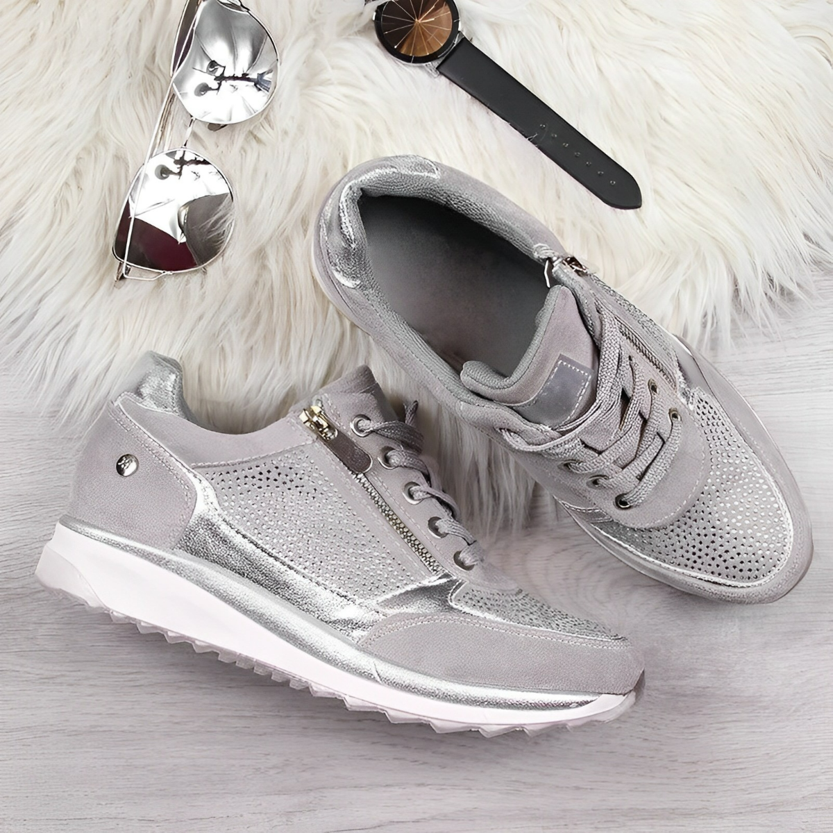 Eliana | Zippered sneakers 