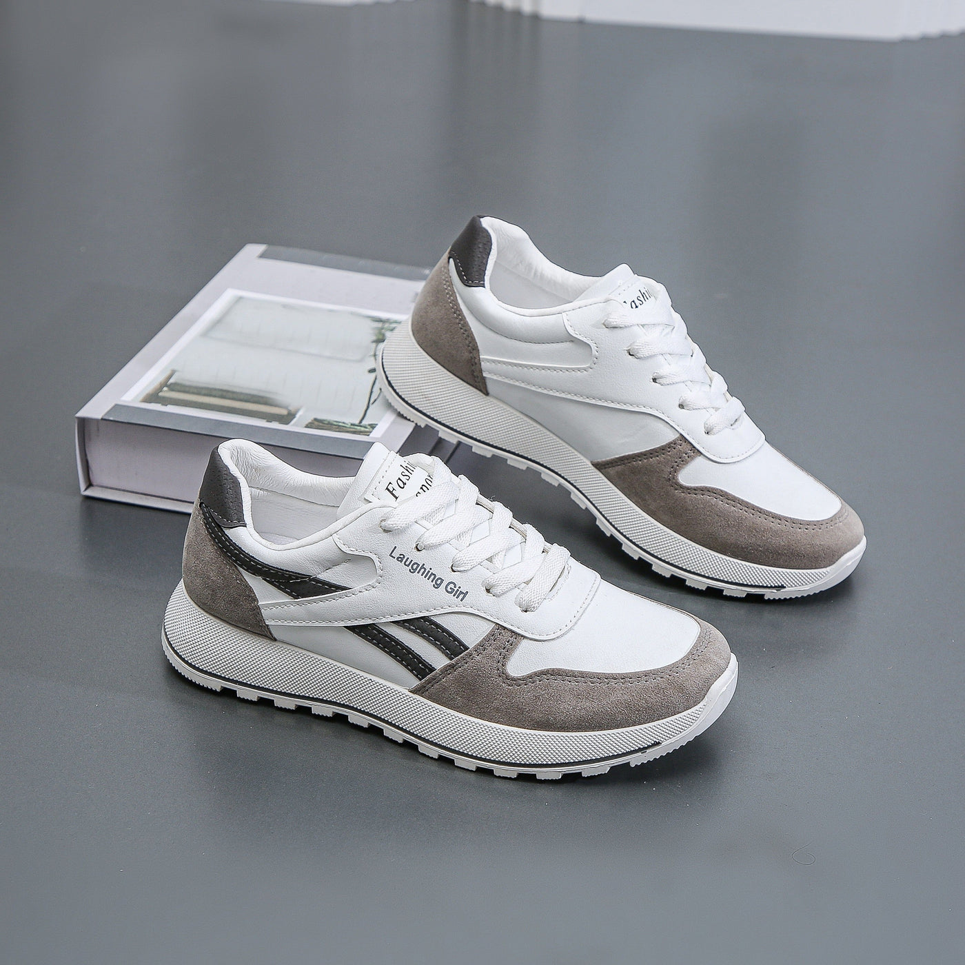 Sophie | Dames colorblock casual sneakers met vetersluiting