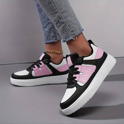 Joyce | Casual women's sneakers with color block and soft sole