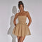 Katrina - Dames zomer top jurk met kant