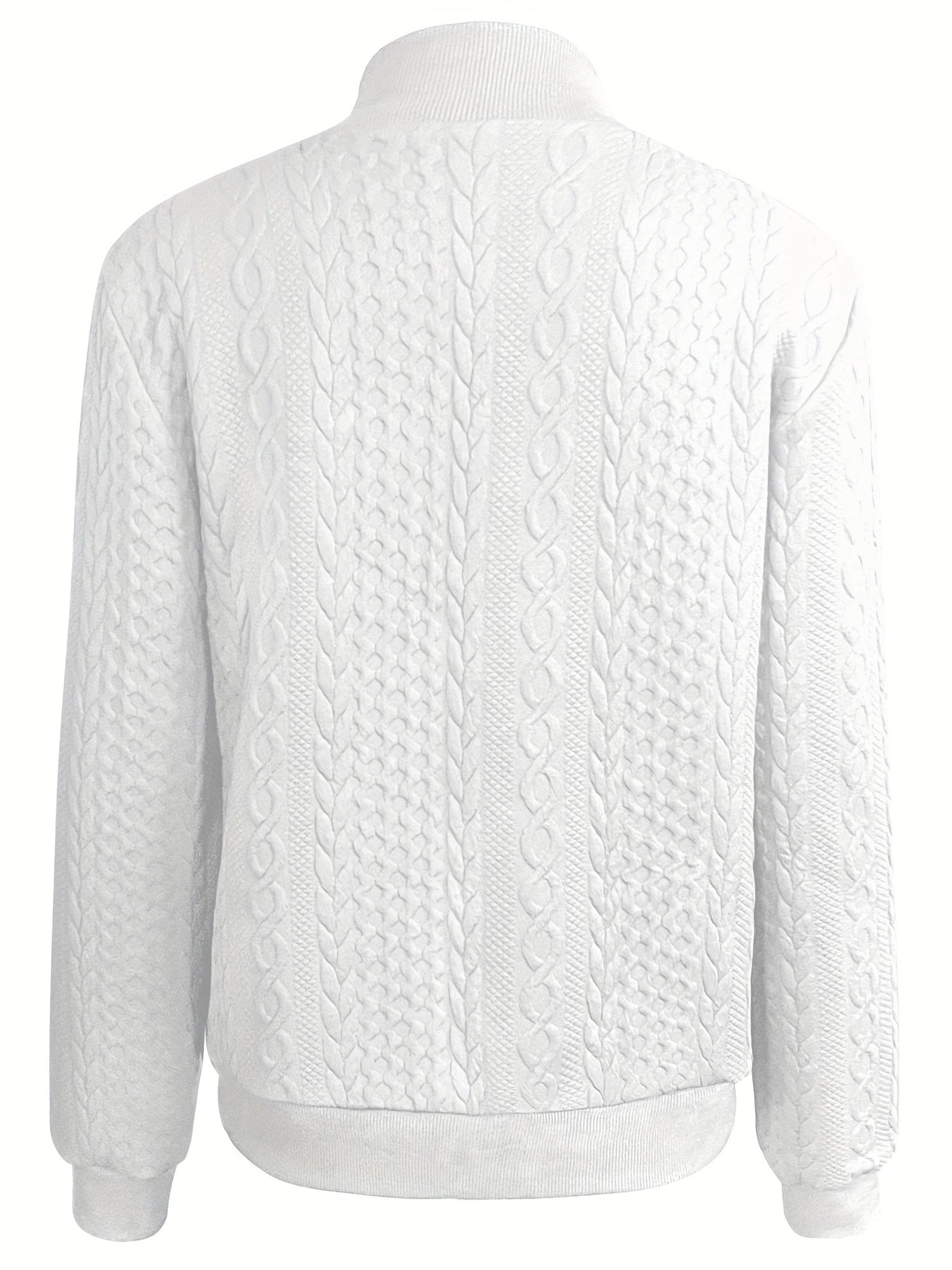 Feline | Casual bomberjack met textuur en ritssluiting