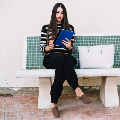 Lotte | Women's platform wedge heels with floral decoration