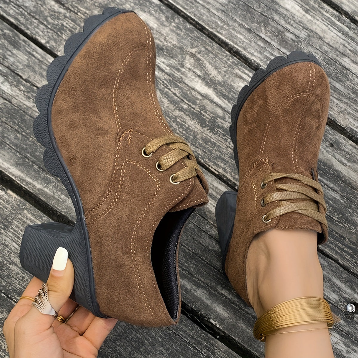Elin | Comfortable retro ankle boots with block heel
