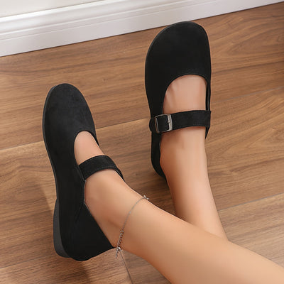 Lize | Classic ballet flats with ankle strap