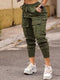 Emma | Solid color cargo joggers with pockets