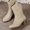 Lotte | Solid color chunky heel boots