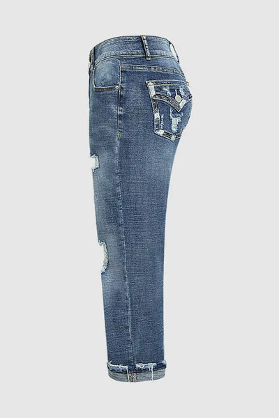 Serenitia - Casual Afgedragen Jeans voor Dames