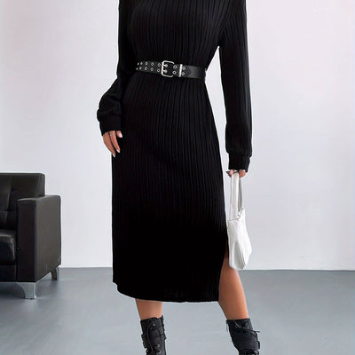 Elise | Elegante t-shirt jurk met asymmetrische zoom