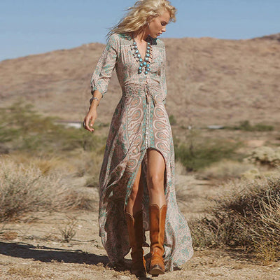 Azaria - Bohemian Paisley Maxi Jurk