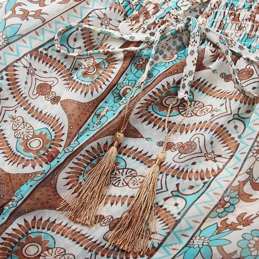 Azaria - Bohemian Paisley Maxi Jurk