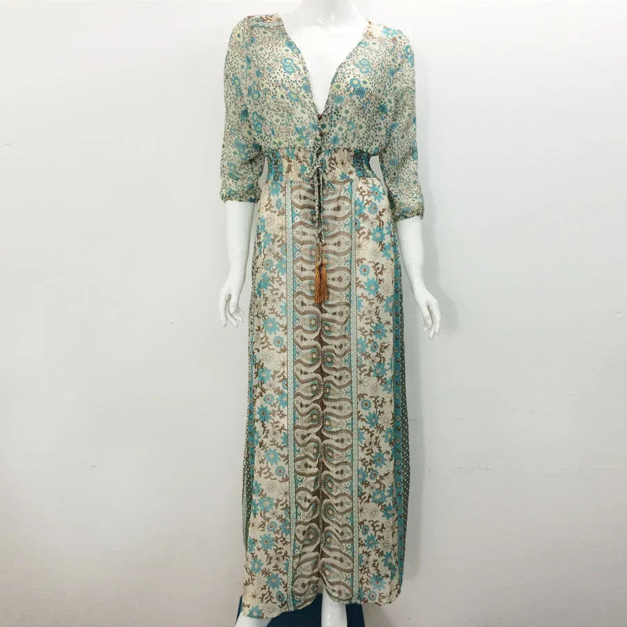 Azaria - Bohemian Paisley Maxi Jurk