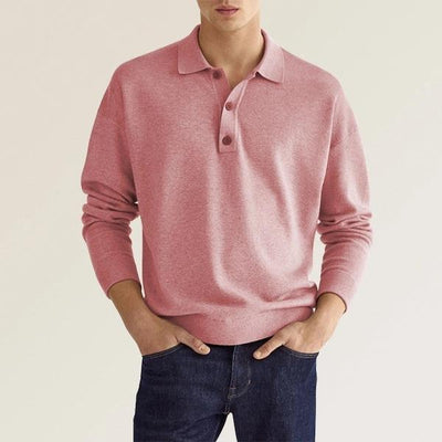 Pamora-mode | Poloshirt - Herenpolo met lange mouwen