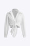 Tamsin - Chic Effen Knoop Dames Langemouw Shirt