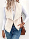 Elise | Plush open-front vest jacket