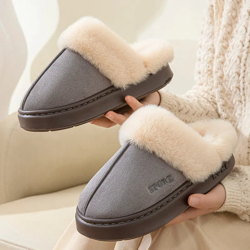 Eva Confort - Suede indoor slippers for women