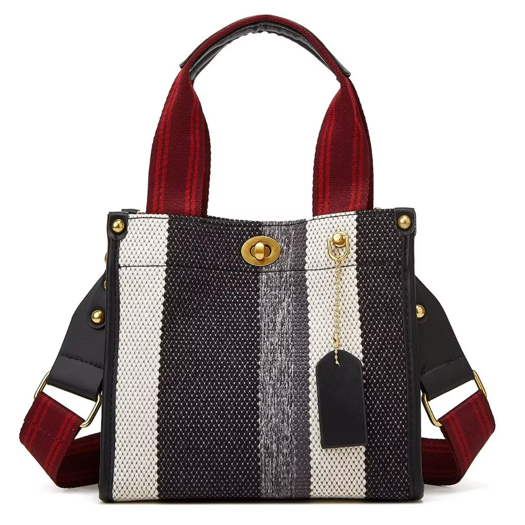 Ivy - Striped Tote Bag for Women - Stylish &amp; Versatile 
