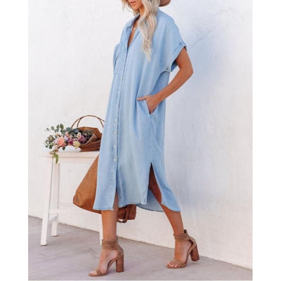Naëlle - Relaxed Denim Shirt Dress