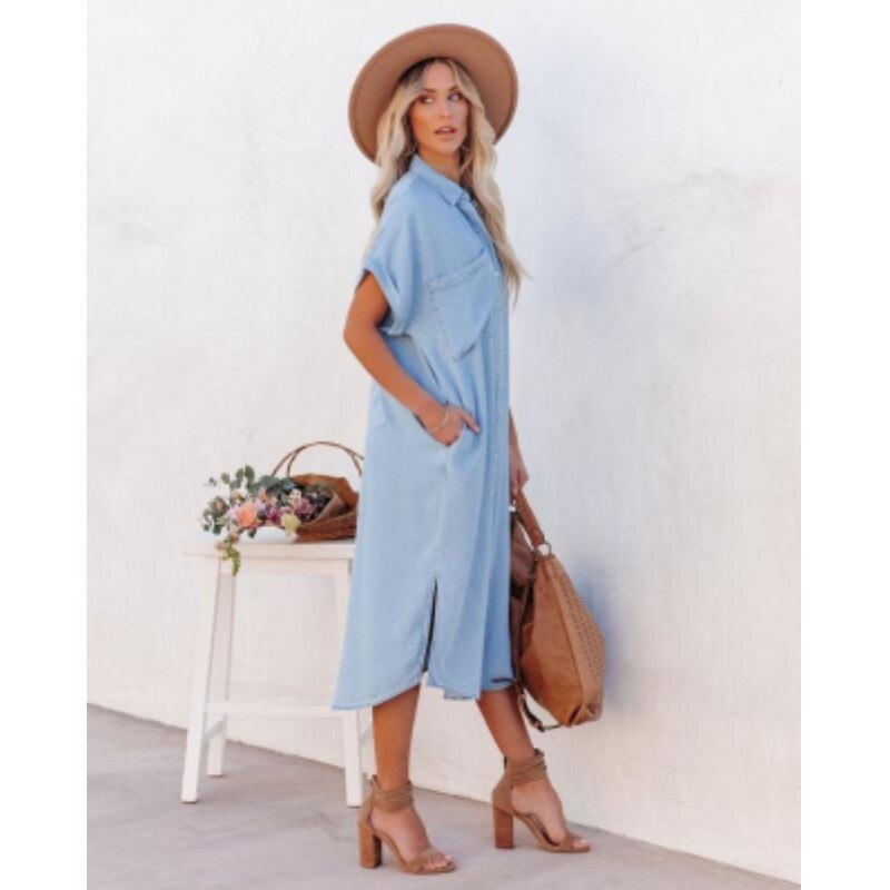 Naëlle - Relaxed Denim Shirt Dress
