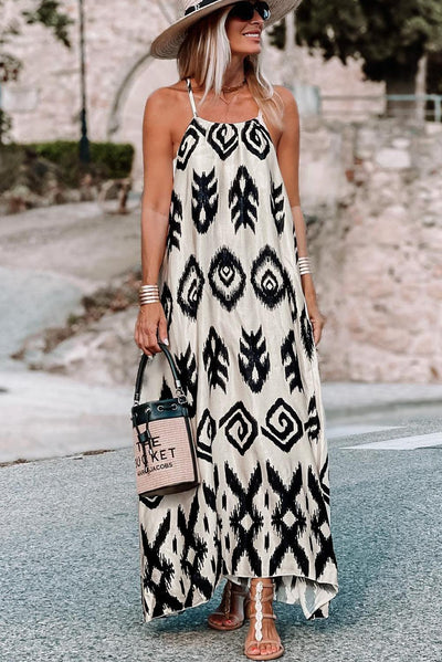 Keily - casual aztec maxi jurk