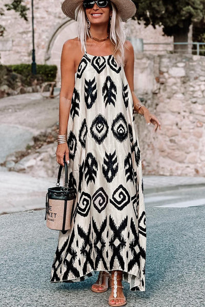 Keily - casual aztec maxi jurk