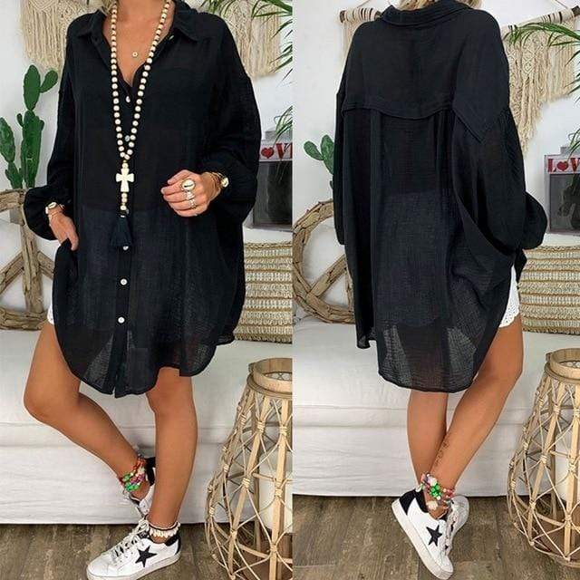 HALEY | Peace Plus Size oversized shirt