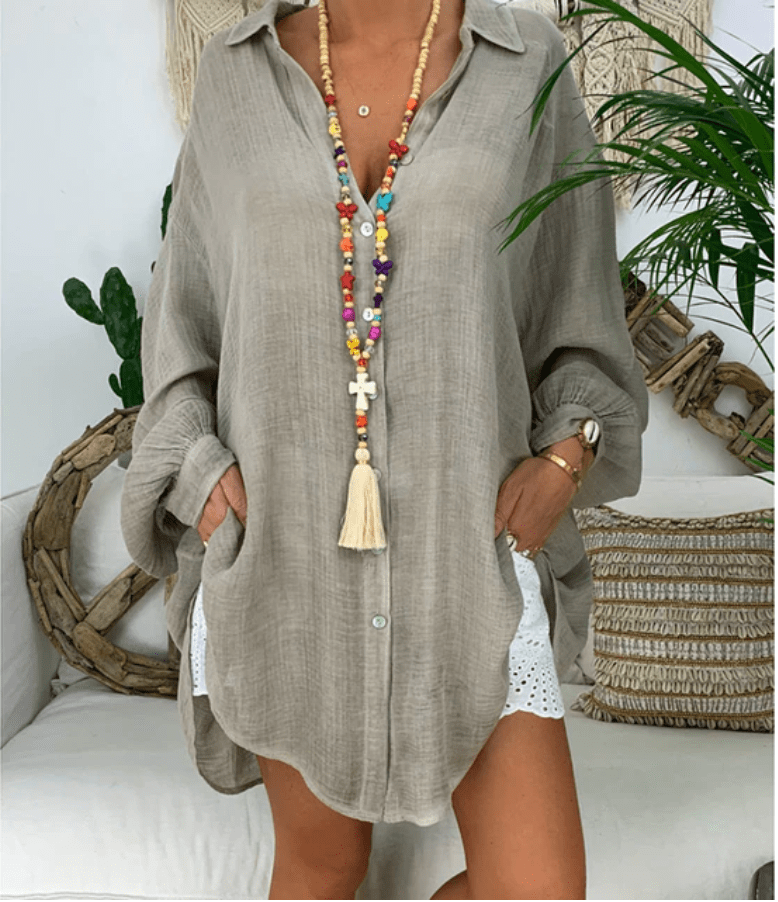HALEY | Peace Plus Size oversized shirt