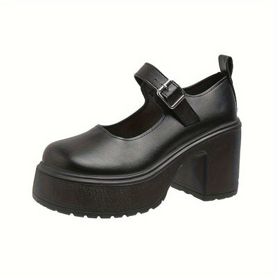 Mara | Modieuze dames pumps met hoge hak en enkelband