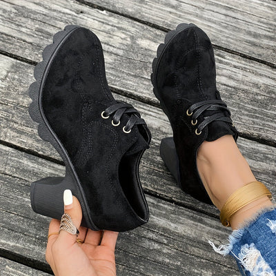Elin | Comfortable retro ankle boots with block heel